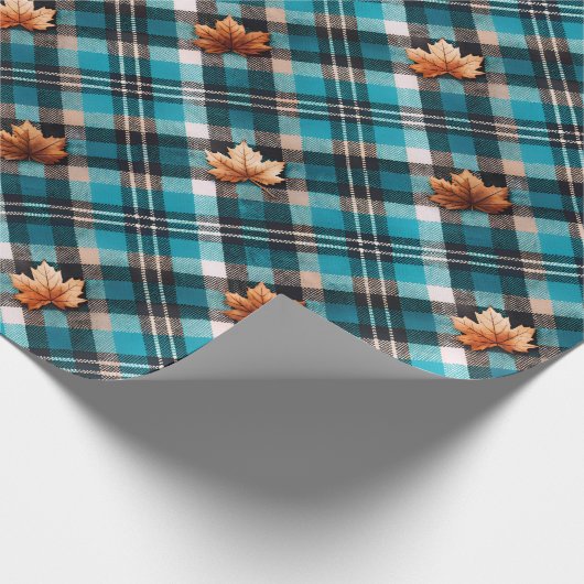 Herfst Plaid 03 Cadeaupapier (Hoek)