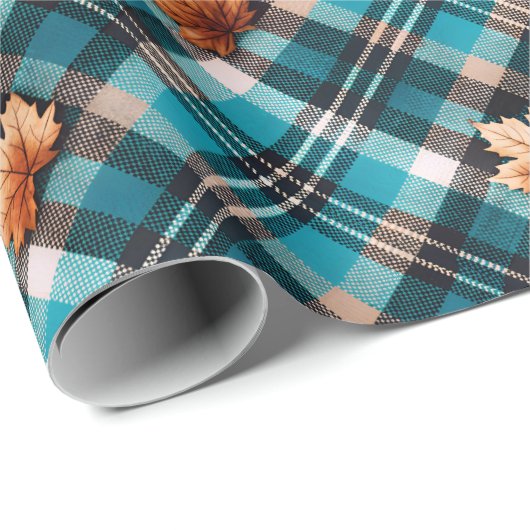 Herfst Plaid 03 Cadeaupapier (Rol Hoek)