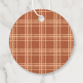 Herfst Plaid een beetje pompoen Baby shower Bedankjes Labels (Achterkant)