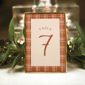 Herfst Plaid een beetje pompoen Baby shower Kaart