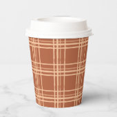 Herfst Plaid een beetje pompoen Baby shower Papieren Bekers (Achterkant)