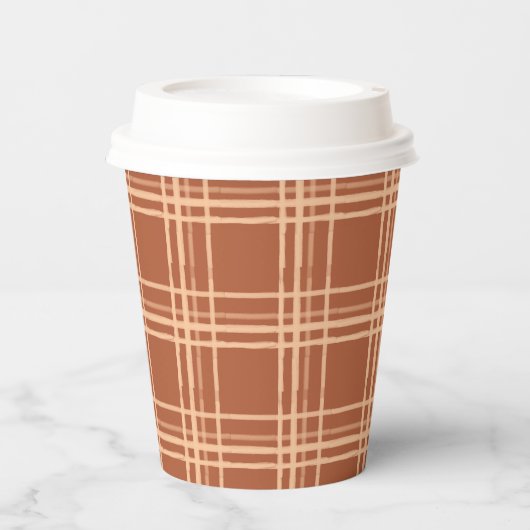 Herfst Plaid een beetje pompoen Baby shower Papieren Bekers (Voorkant)