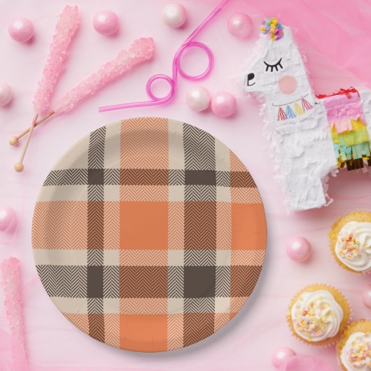 Herfst Plaid Flanel Papier Bord (Feest)