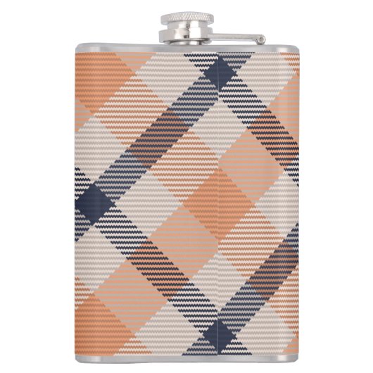 Herfst plaid geruite herfst Thanksgiving Heupfles (Achterkant)