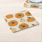 Herfst plaid geruite herfst Thanksgiving Kartonnen Onderzetters (Schuin)