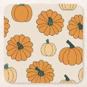 Herfst plaid geruite herfst Thanksgiving Kartonnen Onderzetters (Voorkant)