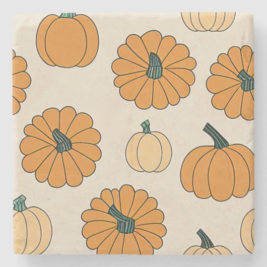 Herfst plaid geruite herfst Thanksgiving Stenen Onderzetter (Voorkant)