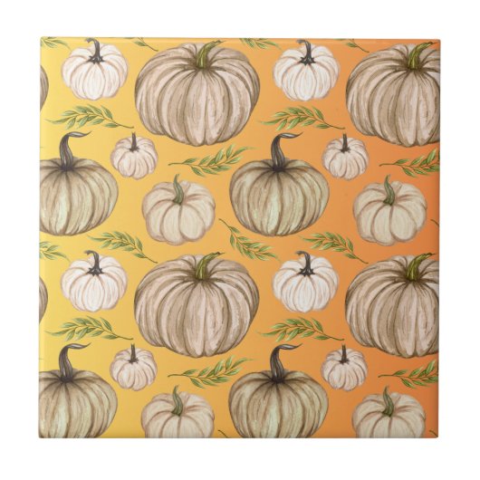 Herfst plaid geruite herfst Thanksgiving Tegeltje (Voorkant)