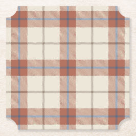 Herfst Plaid Kartonnen Onderzetters