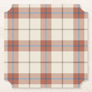 Herfst Plaid Kartonnen Onderzetters