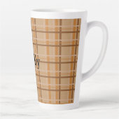 Herfst Plaid Latte Mok (Rechts)