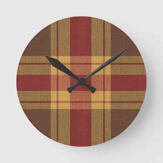 Herfst Plaid Nep Stof Klok (Voorkant)