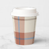 Herfst Plaid Papieren Bekers (Rechts)