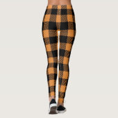 Herfst Plaid Patroon Leggings (Achterkant)