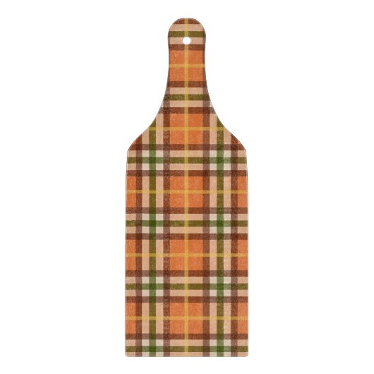 Herfst Plaid Patroon Snijplank (Voorkant)