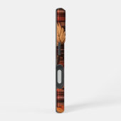 HERFST PLAID PATTERN & HERFSTBLADEREN iPhone 16 HOESJE (Rechterkant)