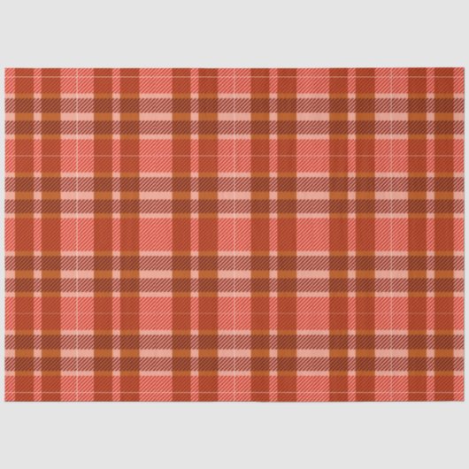 Herfst Plaid Serie Ontwerp 12 Tissuepapier (Voorkant)