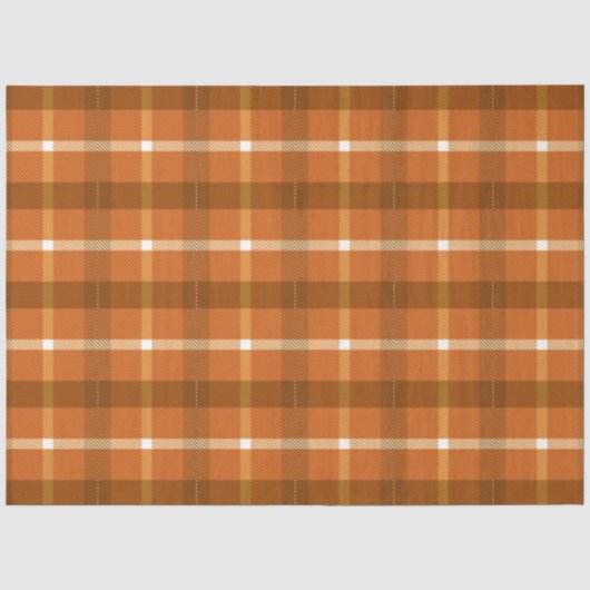 Herfst Plaid Serie Ontwerp 14 Tissuepapier (Voorkant)