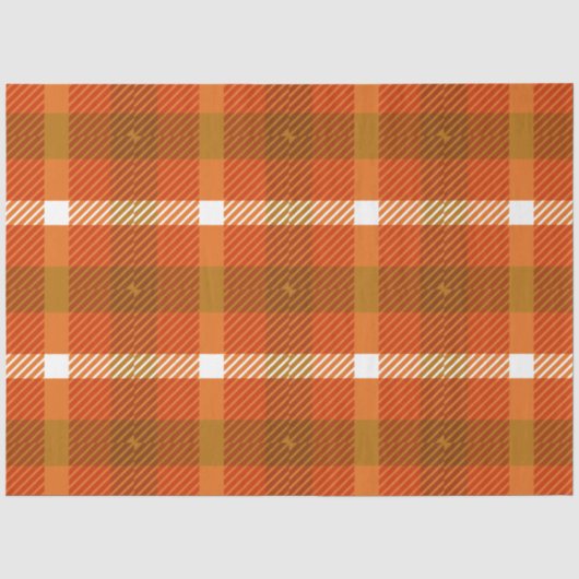 Herfst Plaid Serie Ontwerp 15 Tissuepapier (Voorkant)