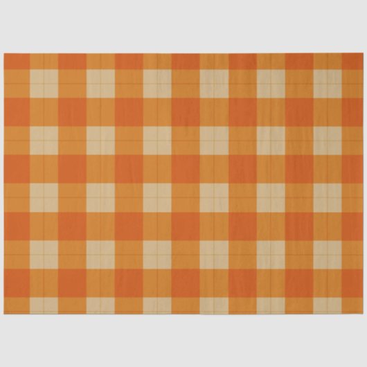 Herfst Plaid Serie Ontwerp 1 Tissuepapier (Voorkant)
