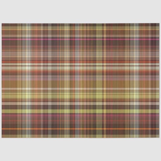 Herfst Plaid Serie Ontwerp 24 Tissuepapier (Voorkant)