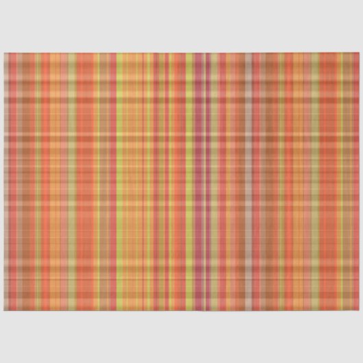 Herfst Plaid Serie Ontwerp 26 Tissuepapier (Voorkant)