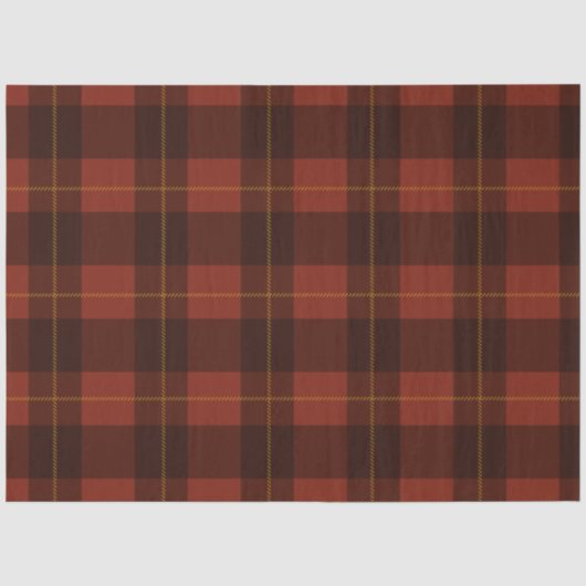 Herfst Plaid Serie Ontwerp 2 Tissuepapier (Voorkant)