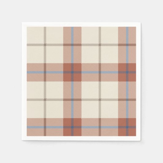 Herfst Plaid Servet (Voorkant)