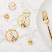 Herfst Plaid Teddy Bear Pompoenbladeren Confetti (Groep)