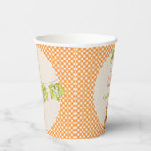 Herfst Plaid Teddy Bear Pompoenbladeren Papieren Bekers (Rechts)