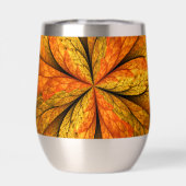 Herfst Plant, modern Abstract fractal kunstblad (Achterkant)