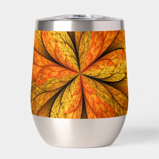 Herfst Plant, modern Abstract fractal kunstblad (Voorkant)