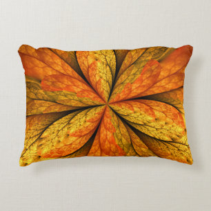 Herfst Plant, modern Abstract fractal kunstblad Accent Kussen