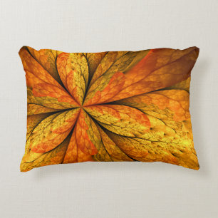 Herfst Plant, modern Abstract fractal kunstblad Accent Kussen