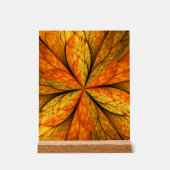Herfst Plant, modern Abstract fractal kunstblad Acryl Bord (Voorkant)