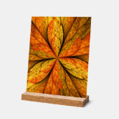 Herfst Plant, modern Abstract fractal kunstblad Acryl Bord (Hoek)