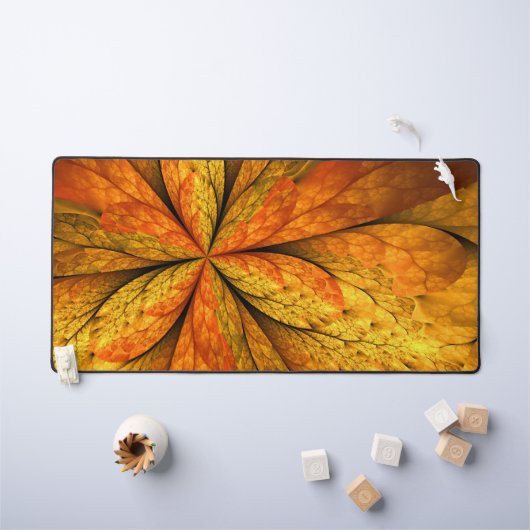 Herfst Plant, modern Abstract fractal kunstblad Bureaumat (Kindertafel)