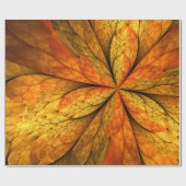 Herfst Plant, modern Abstract fractal kunstblad Cadeaupapier (Vlak)