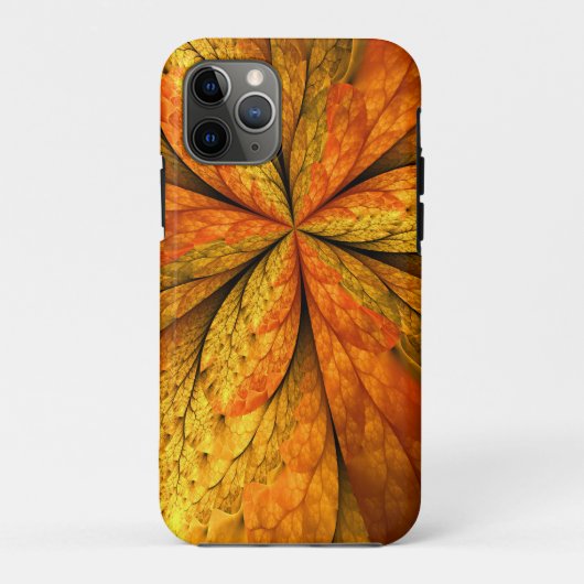 Herfst Plant, modern Abstract fractal kunstblad Case-Mate iPhone Case (Achterkant)