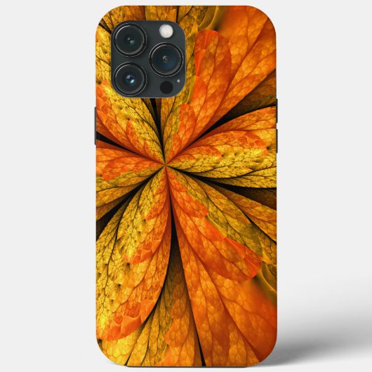 Herfst Plant, modern Abstract fractal kunstblad Case-Mate iPhone Case (Achterkant)