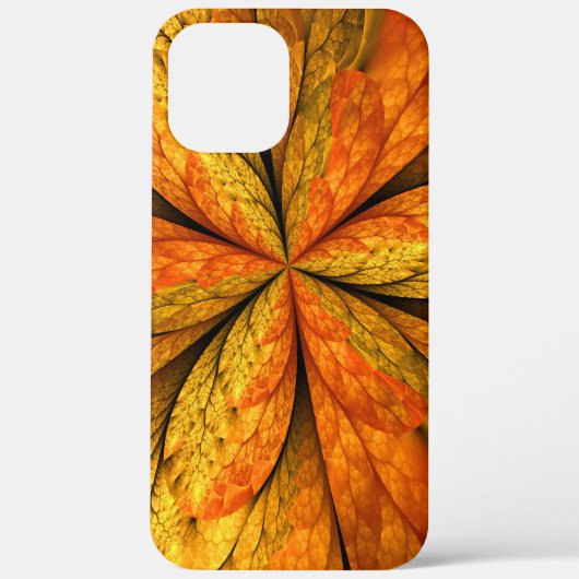 Herfst Plant, modern Abstract fractal kunstblad Case-Mate iPhone Case (Achterkant)