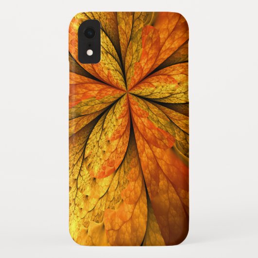 Herfst Plant, modern Abstract fractal kunstblad Case-Mate iPhone Case (Achterkant)