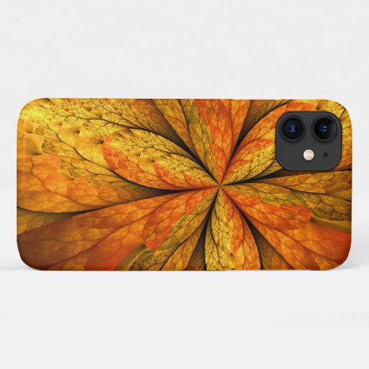 Herfst Plant, modern Abstract fractal kunstblad Case-Mate iPhone Case (Achterkant (horizontaal))