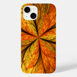Herfst Plant, modern Abstract fractal kunstblad Case-Mate iPhone 14 Hoesje