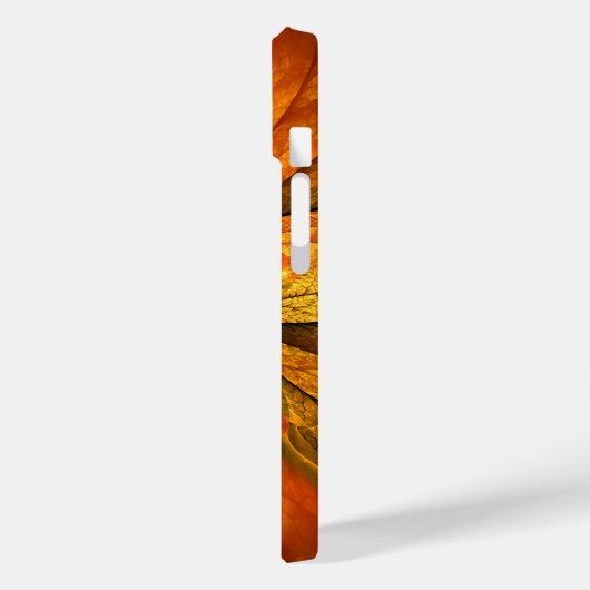 Herfst Plant, modern Abstract fractal kunstblad Case-Mate iPhone Case (Achterkant / Links)