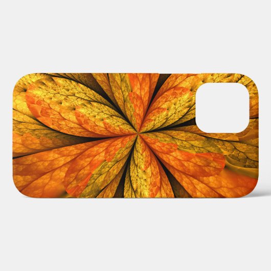 Herfst Plant, modern Abstract fractal kunstblad Case-Mate iPhone Case (Achterkant (horizontaal))