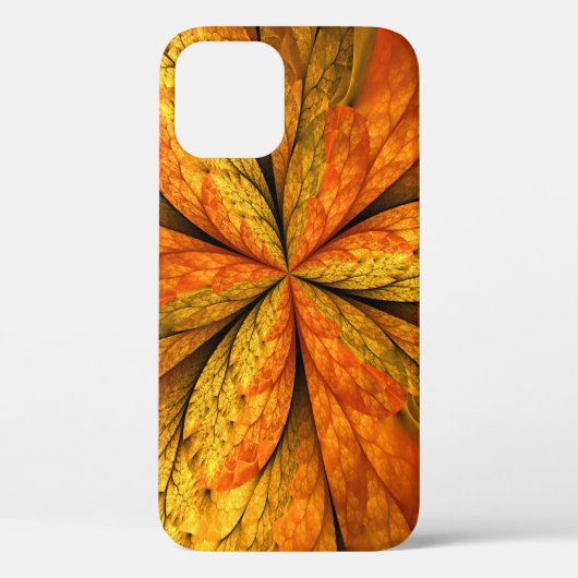 Herfst Plant, modern Abstract fractal kunstblad Case-Mate iPhone Case (Achterkant)