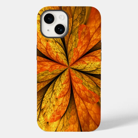 Herfst Plant, modern Abstract fractal kunstblad Case-Mate iPhone Case (Achterkant)