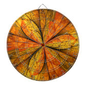 Herfst Plant, modern Abstract fractal kunstblad Dartbord (Voorkant)