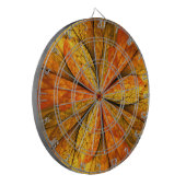 Herfst Plant, modern Abstract fractal kunstblad Dartbord (Voorkant Links)